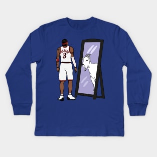 Allen Iverson Mirror GOAT Kids Long Sleeve T-Shirt